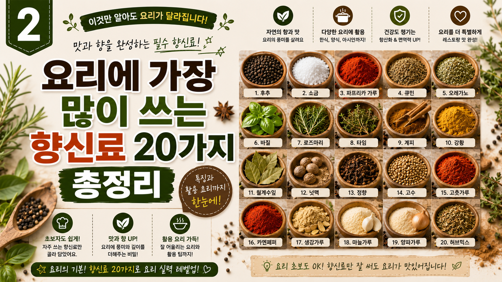 많이쓰는향신료 20